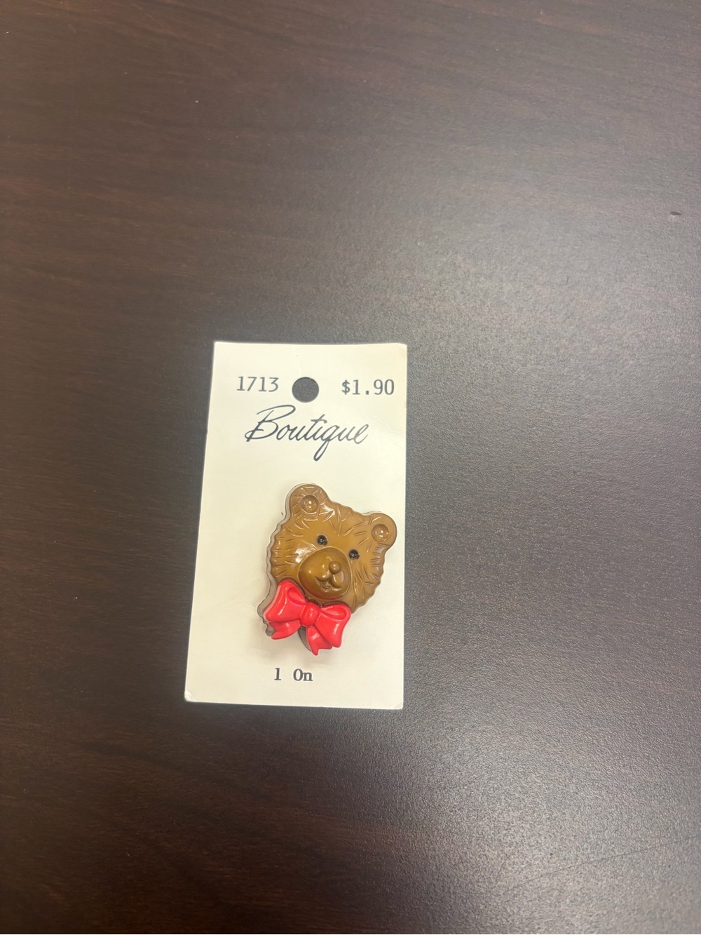 Vintage Brown Bear charm Lansing Co. Girlhood core. Cute.